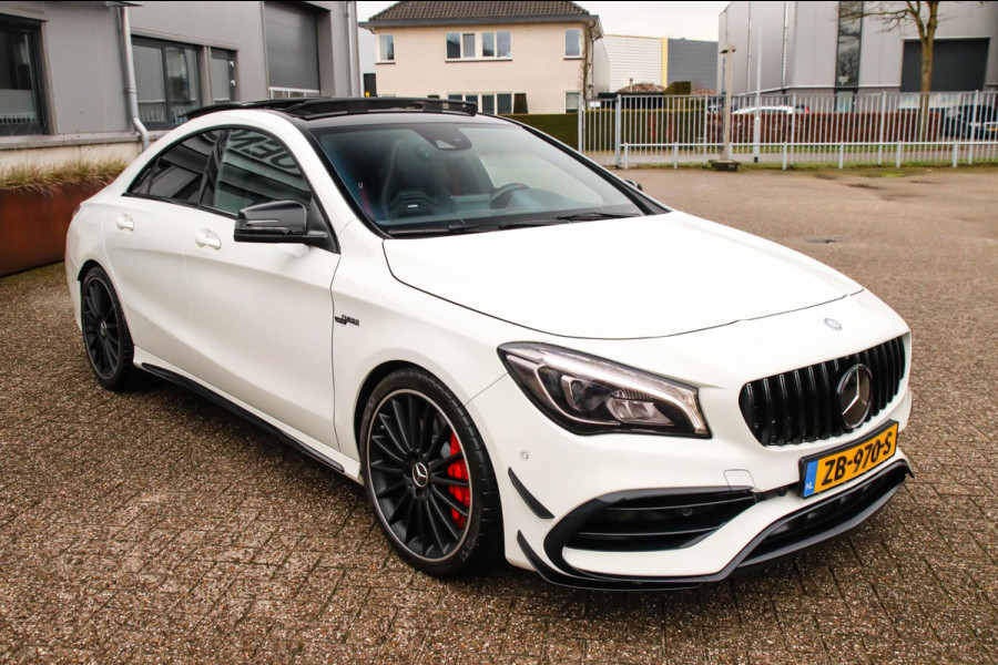 Mercedes-Benz CLA-Klasse CLA 45 AMG 4MATIC 7G 381pk! Dealer|Full Option|Designo|Panoramadak|Schaalstoelen incl. Memory|Performance