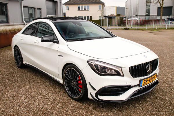 Mercedes-Benz CLA-Klasse CLA 45 AMG 4MATIC 7G 381pk! Dealer|Full Option|Designo|Panoramadak|Schaalstoelen incl. Memory|Performance