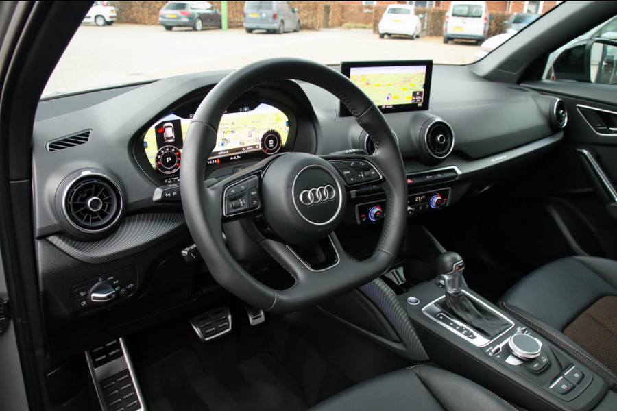 Audi Q2 2.0 TFSI Quattro Sport Pro Line S S-line 190pk S-Tronic! 1e|DLR|Virtual Cockpit|Panoramadak|LED Matrix|3D Knipper|Leder|19