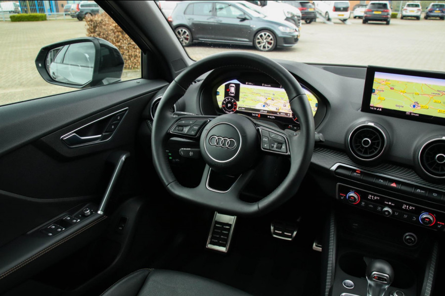 Audi Q2 2.0 TFSI Quattro Sport Pro Line S S-line 190pk S-Tronic! 1e|DLR|Virtual Cockpit|Panoramadak|LED Matrix|3D Knipper|Leder|19