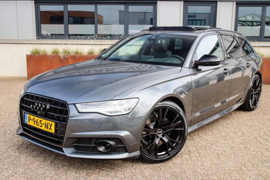 Audi A6 Avant 1.8 TFSI ultra Sport S-Line Automaat 190pk! 1e Eig|DLR|Panoramadak|Lederen sportstoelen|LED Matrix|20inch|360|Black