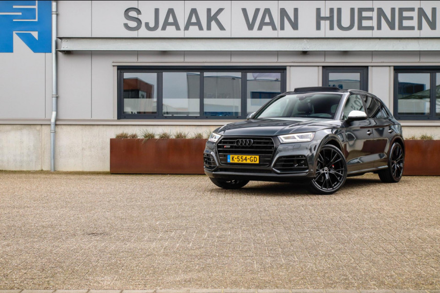 Audi Q5 3.0TFSI SQ5 Quattro S-Line 354pk Automaat! 2e Eig|DLR|Luchtvering|Kuipstoelen|Panoramadak|Virtual Cockpit|Black|Carbon|22