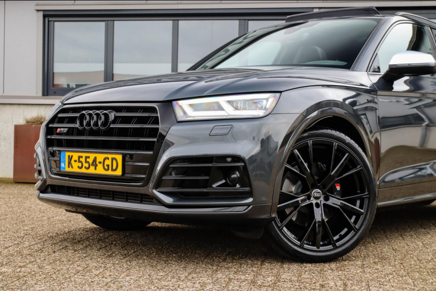 Audi Q5 3.0TFSI SQ5 Quattro S-Line 354pk Automaat! 2e Eig|DLR|Luchtvering|Kuipstoelen|Panoramadak|Virtual Cockpit|Black|Carbon|22