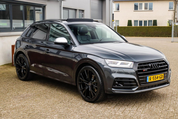 Audi Q5 3.0TFSI SQ5 Quattro S-Line 354pk Automaat! 2e Eig|DLR|Luchtvering|Kuipstoelen|Panoramadak|Virtual Cockpit|Black|Carbon|22