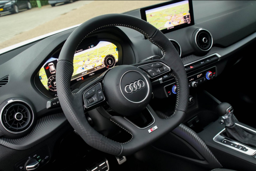 Audi Q2 1.4 TFSI CoD Sport Pro Line S S-line 150pk S-Tronic! 1e|Virtual Cockpit|Panoramadak|LED Matrix|3D Knippers|Leder|Black|18