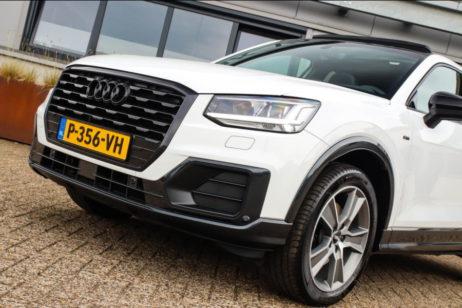 Audi Q2 1.4 TFSI CoD Sport Pro Line S S-line 150pk S-Tronic! 1e|Virtual Cockpit|Panoramadak|LED Matrix|3D Knippers|Leder|Black|18