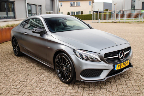 Mercedes-Benz C-Klasse Coupé 250 Business AMG Styling Night Edition 9G Automaat 211pk! DLR|Magno Grey|Lederen sportstoelen|19inch