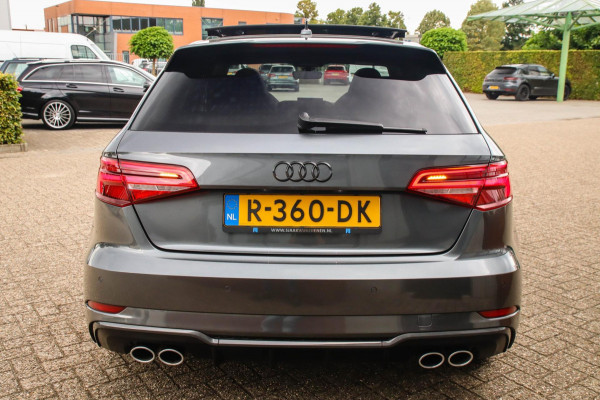 Audi S3 Sportback 2.0TFSI A3 quattro Facelift 310pk S-Tronic 1e Eig|DLR|Kuipstoelen|Virtual Cockpit|Panoramadak|Magnetic|LED|Black