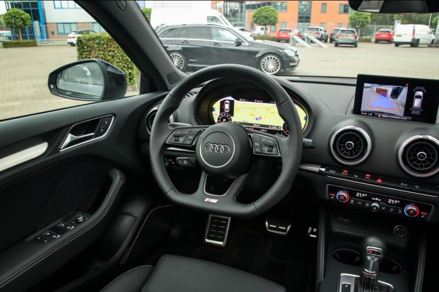 Audi S3 Sportback 2.0TFSI A3 quattro Facelift 310pk S-Tronic 1e Eig|DLR|Kuipstoelen|Virtual Cockpit|Panoramadak|Magnetic|LED|Black