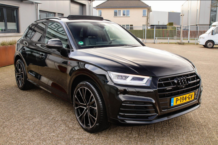 Audi Q5 2.0 TFSI Quattro Pro Line S S-Line 252pk Automaat! 1e Eig|DLR|Luchtvering|Panoramadak|Virtual Cockpit|LED Matrix|360|Black