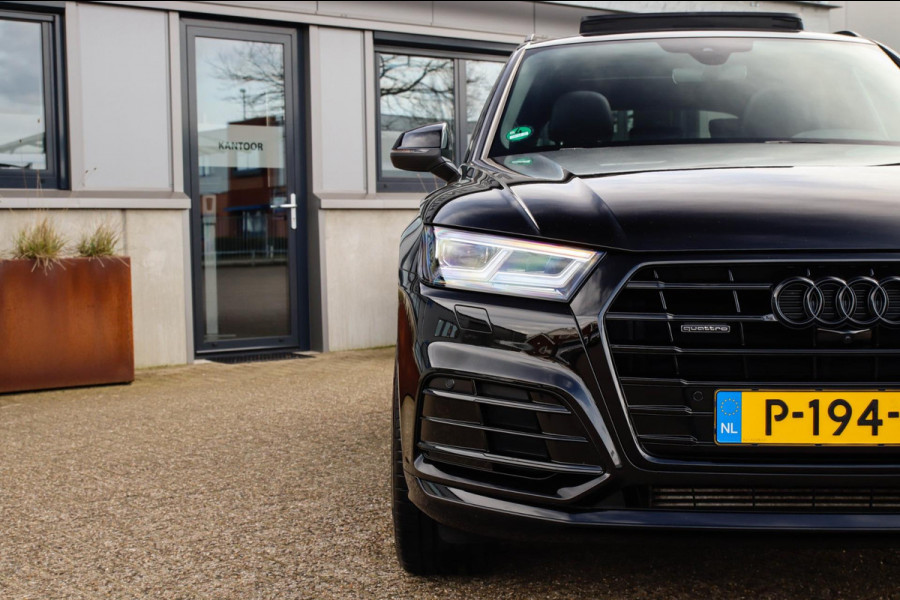 Audi Q5 2.0 TFSI Quattro Pro Line S S-Line 252pk Automaat! 1e Eig|DLR|Luchtvering|Panoramadak|Virtual Cockpit|LED Matrix|360|Black