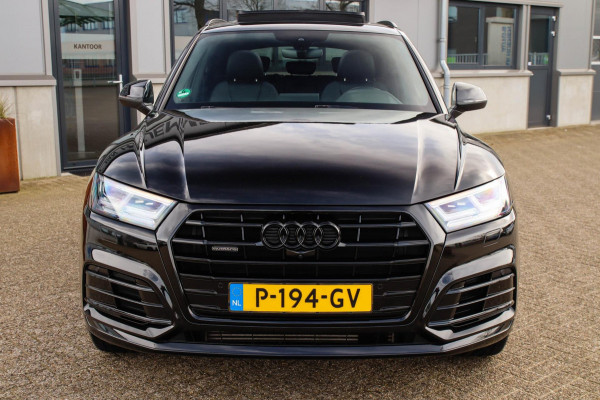 Audi Q5 2.0 TFSI Quattro Pro Line S S-Line 252pk Automaat! 1e Eig|DLR|Luchtvering|Panoramadak|Virtual Cockpit|LED Matrix|360|Black