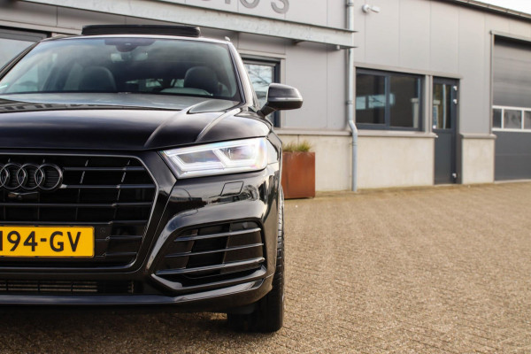 Audi Q5 2.0 TFSI Quattro Pro Line S S-Line 252pk Automaat! 1e Eig|DLR|Luchtvering|Panoramadak|Virtual Cockpit|LED Matrix|360|Black