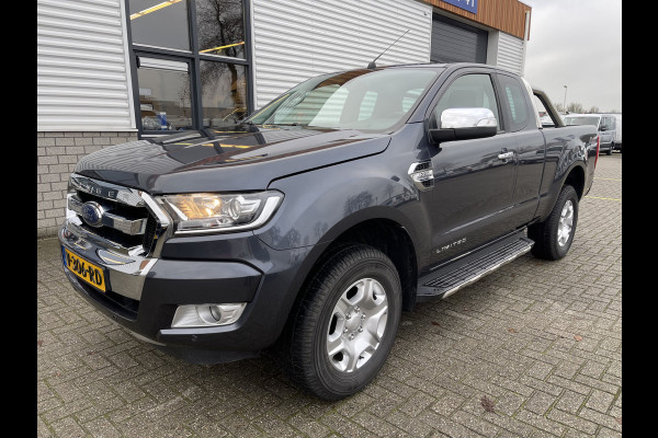 Ford Ranger 2.2 TDCi 160pk automaat 4x4 Limited Supercab / rijklaar € 23.950 ex btw / lease vanaf € 446 / airco / cruise / navi / leer / trekhaak 3500 kg !