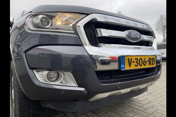 Ford Ranger 2.2 TDCi 160pk automaat 4x4 Limited Supercab / rijklaar € 24.950 ex btw / lease vanaf € 446 / airco / cruise / navi / leer / trekhaak 3500 kg !