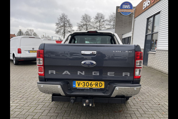 Ford Ranger 2.2 TDCi 160pk automaat 4x4 Limited Supercab / rijklaar € 24.950 ex btw / lease vanaf € 446 / airco / cruise / navi / leer / trekhaak 3500 kg !