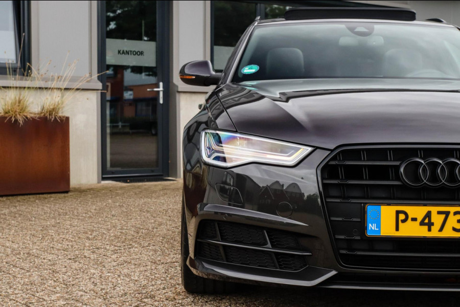 Audi A6 Avant 1.8 TFSI ultra Sport S-Line Automaat 190pk! 2e Eig|DLR|Panoramadak|Lederen sportstoelen|LED Matrix|BOSE|20inch|Black