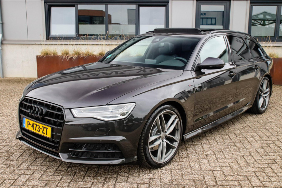 Audi A6 Avant 1.8 TFSI ultra Sport S-Line Automaat 190pk! 2e Eig|DLR|Panoramadak|Lederen sportstoelen|LED Matrix|BOSE|20inch|Black