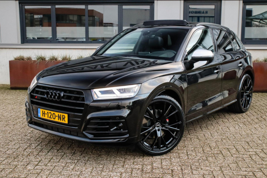 Audi SQ5 3.0TFSI Q5 Quattro S-Line 354pk Automaat! 1e Eig|DLR|Luchtvering|Kuipstoelen|Panoramadak|Virtual Cockpit|Black|Carbon|22