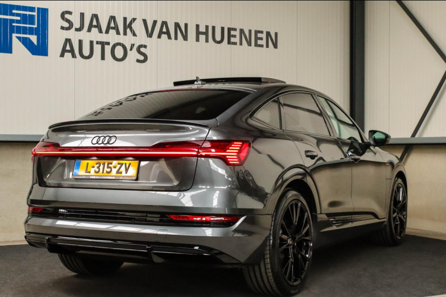 Audi e-tron Sportback 55 Quattro S Edition Pro Line S S-Line 408pk 12%|1e|NL|DLR|Panoramadak|Virtual Cockpit|Luchtvering|360|Black