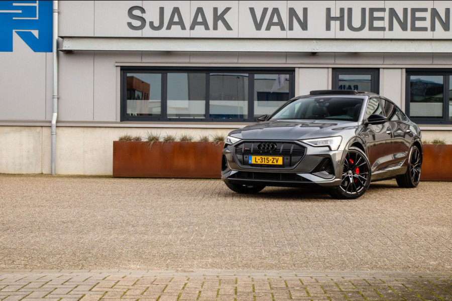 Audi e-tron Sportback 55 Quattro S Edition Pro Line S S-Line 408pk 12%|1e|NL|DLR|Panoramadak|Virtual Cockpit|Luchtvering|360|Black