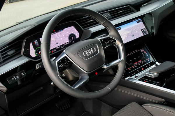 Audi e-tron Sportback 55 Quattro S Edition Pro Line S S-Line 408pk 12%|1e|NL|DLR|Panoramadak|Virtual Cockpit|Luchtvering|360|Black