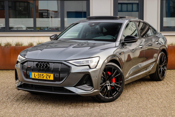 Audi e-tron Sportback 55 Quattro S Edition Pro Line S S-Line 408pk 12%|1e|NL|DLR|Panoramadak|Virtual Cockpit|Luchtvering|360|Black