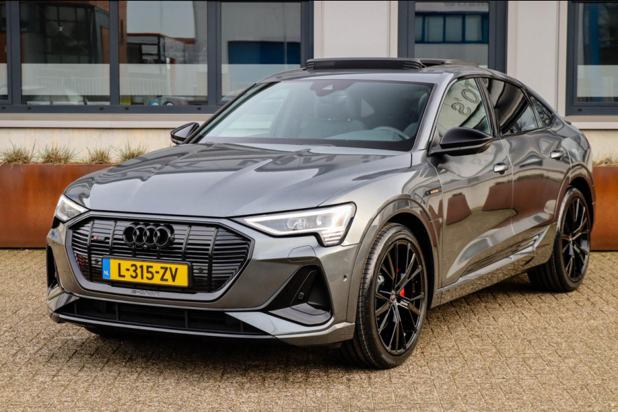 Audi e-tron Sportback 55 Quattro S Edition Pro Line S S-Line 408pk 12%|1e|NL|DLR|Panoramadak|Virtual Cockpit|Luchtvering|360|Black