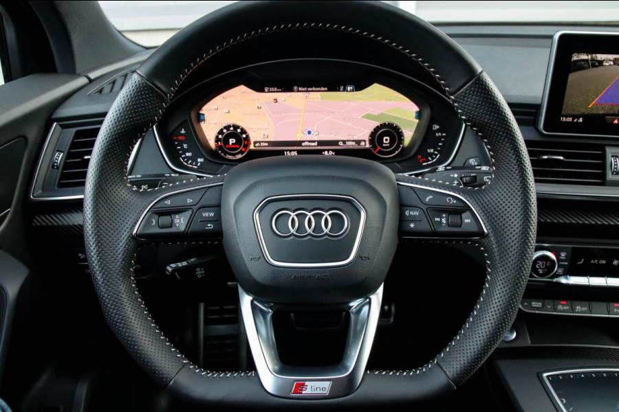 Audi Q5 2.0 TFSI Quattro Pro Line S S-Line 252pk Automaat NL|Virtual Cockpit|Leder|LED Matrix|Camera|Keyless|Black|21inch|Trekhaak