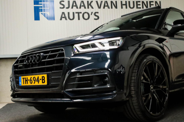 Audi Q5 2.0 TFSI Quattro Pro Line S S-Line 252pk Automaat! 1e|NL|DLR|Luchtvering|Kuipstoelen|Panoramadak|Virtual Cockpit|B&O|Black