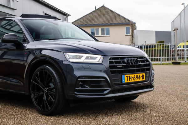 Audi Q5 2.0 TFSI Quattro Pro Line S S-Line 252pk Automaat! 1e|NL|DLR|Luchtvering|Kuipstoelen|Panoramadak|Virtual Cockpit|B&O|Black