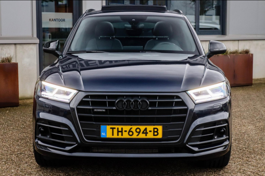 Audi Q5 2.0 TFSI Quattro Pro Line S S-Line 252pk Automaat! 1e|NL|DLR|Luchtvering|Kuipstoelen|Panoramadak|Virtual Cockpit|B&O|Black