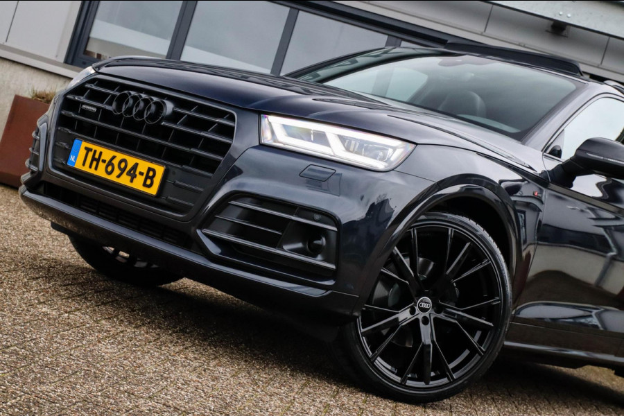 Audi Q5 2.0 TFSI Quattro Pro Line S S-Line 252pk Automaat! 1e|NL|DLR|Luchtvering|Kuipstoelen|Panoramadak|Virtual Cockpit|B&O|Black