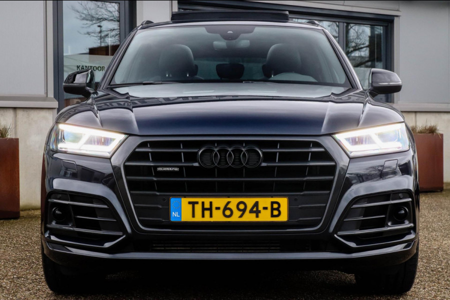 Audi Q5 2.0 TFSI Quattro Pro Line S S-Line 252pk Automaat! 1e|NL|DLR|Luchtvering|Kuipstoelen|Panoramadak|Virtual Cockpit|B&O|Black