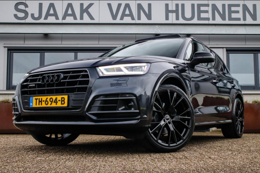 Audi Q5 2.0 TFSI Quattro Pro Line S S-Line 252pk Automaat! 1e|NL|DLR|Luchtvering|Kuipstoelen|Panoramadak|Virtual Cockpit|B&O|Black