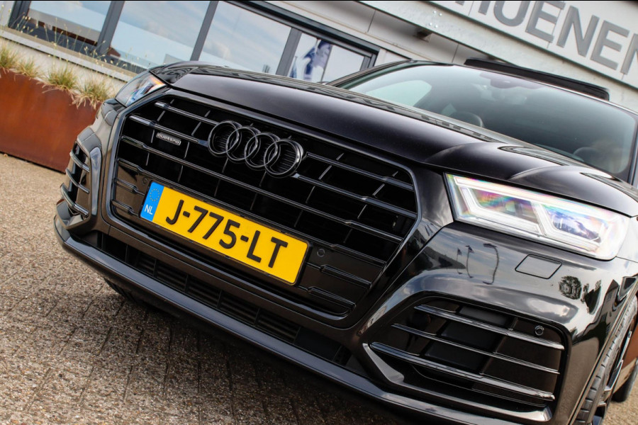 Audi Q5 2.0 TFSI Quattro Pro Line S S-Line 252pk Automaat! 1e Eig|DLR|Luchtvering|Panoramadak|Virtual Cockpit|LED Matrix|B&O|Black