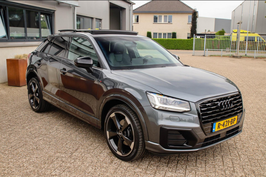 Audi Q2 1.4 TFSI CoD Sport Pro Line S S-line 150pk S-Tronic! 1e Eig|DLR|Panoramadak|LED Matrix|3D Knippers|Leder|Black|19|Trekhaak