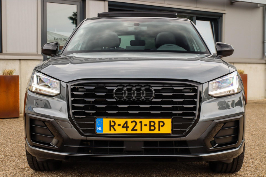 Audi Q2 1.4 TFSI CoD Sport Pro Line S S-line 150pk S-Tronic! 1e Eig|DLR|Panoramadak|LED Matrix|3D Knippers|Leder|Black|19|Trekhaak