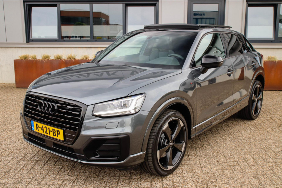 Audi Q2 1.4 TFSI CoD Sport Pro Line S S-line 150pk S-Tronic! 1e Eig|DLR|Panoramadak|LED Matrix|3D Knippers|Leder|Black|19|Trekhaak