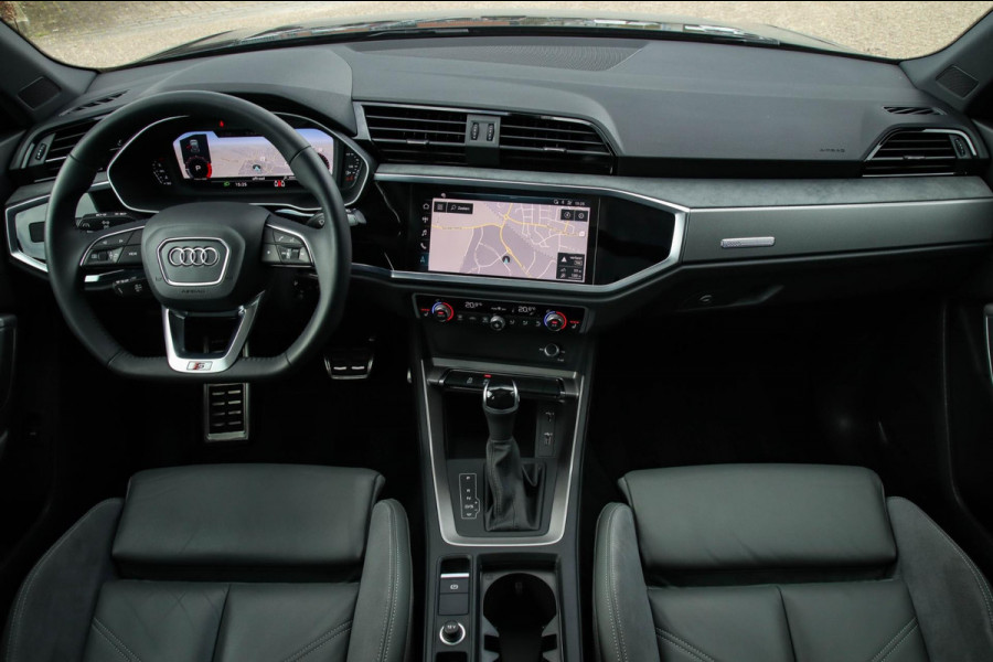 Audi Q3 35 TFSI 1.5 TFSI S Line Pro Line S 150pk S-Tronic! 1e|Panoramadak|Virtual Cockpit|LED Matrix|Leder elektrisch|Black|20inch