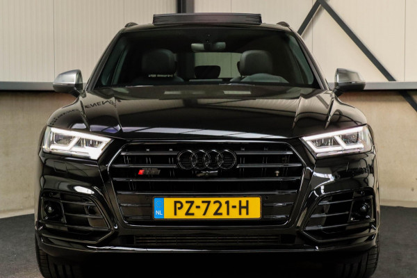 Audi Q5 3.0TFSI SQ5 Quattro S-Line 354pk Automaat! 1e Eig|NL|DLR|Luchtvering|Kuipstoelen|Panoramadak|Virtual Cockpit|Black|Carbon