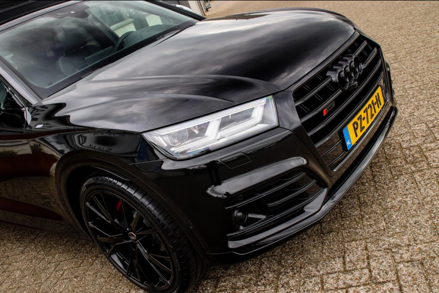 Audi Q5 3.0TFSI SQ5 Quattro S-Line 354pk Automaat! 1e Eig|NL|DLR|Luchtvering|Kuipstoelen|Panoramadak|Virtual Cockpit|Black|Carbon