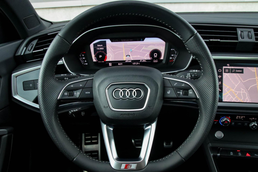 Audi Q3 40 2.0TFSI Quattro S-line Pro Line S 190pk S-Tronic! 1e Eig|Panoramadak|Virtual Cockpit|LED Matrix|Leder|20inch|Black Pack