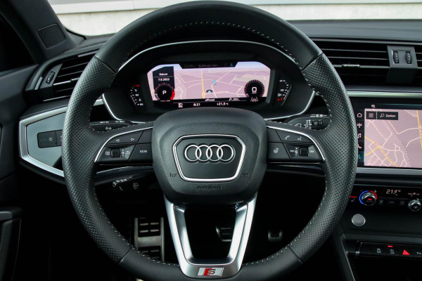 Audi Q3 40 2.0TFSI Quattro S-line Pro Line S 190pk S-Tronic! 1e Eig|Panoramadak|Virtual Cockpit|LED Matrix|Leder|20inch|Black Pack