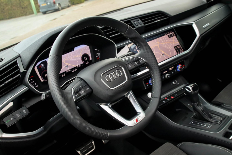 Audi Q3 40 2.0TFSI Quattro S-line Pro Line S 190pk S-Tronic! 1e Eig|Panoramadak|Virtual Cockpit|LED Matrix|Leder|20inch|Black Pack