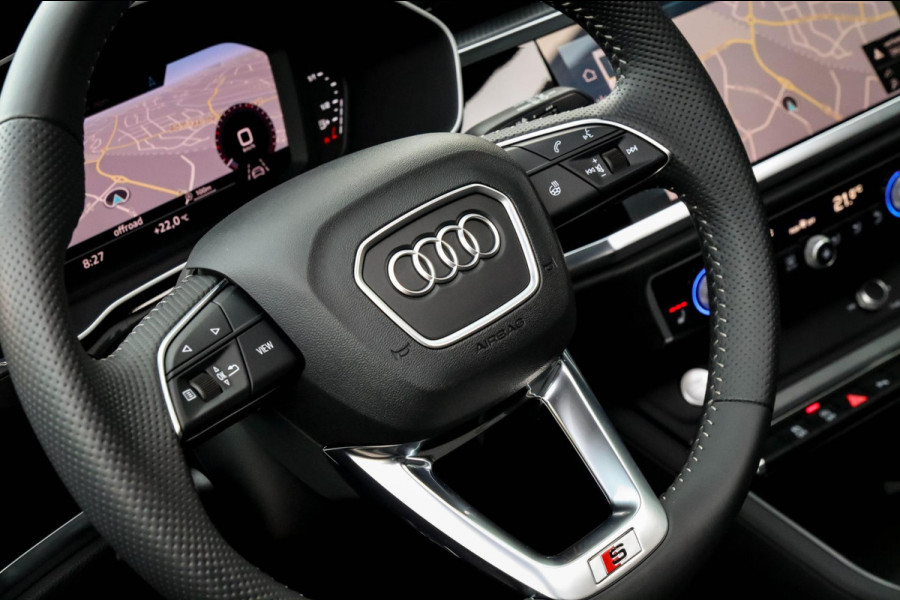 Audi Q3 40 2.0TFSI Quattro S-line Pro Line S 190pk S-Tronic! 1e Eig|Panoramadak|Virtual Cockpit|LED Matrix|Leder|20inch|Black Pack