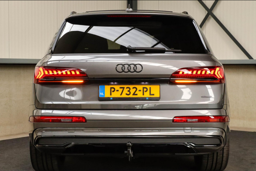 Audi Q7 55TFSI e Quattro Pro Line S S-Line 381pk Automaat! 1e Eig|DLR|Luchtvering|Panoramadak|Virtual|HD Matrix LED|Black|Trekhaak