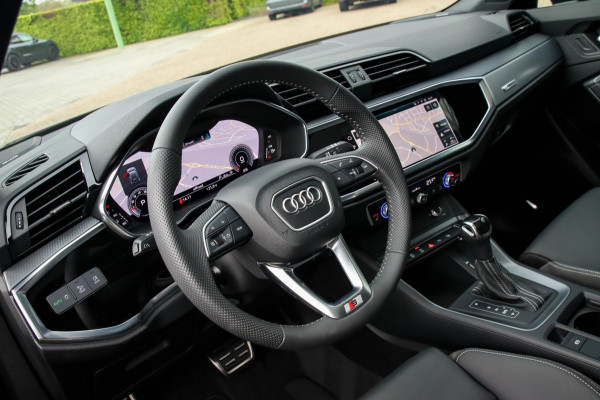 Audi Q3 35 TFSI 1.5 TFSI S Line Pro Line S 150pk S-Tronic 1e|Panoramadak|Virtual Cockpit|LED Matrix|Lederen sportstoelen|Black|360