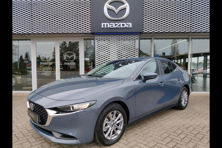 Mazda 3 2.0 E-SkyActiv-G 122 Comfort Automaat | VAKANTIEVOORDEEL! | LEER PAKKET | 6 JAAR GARANTIE! |