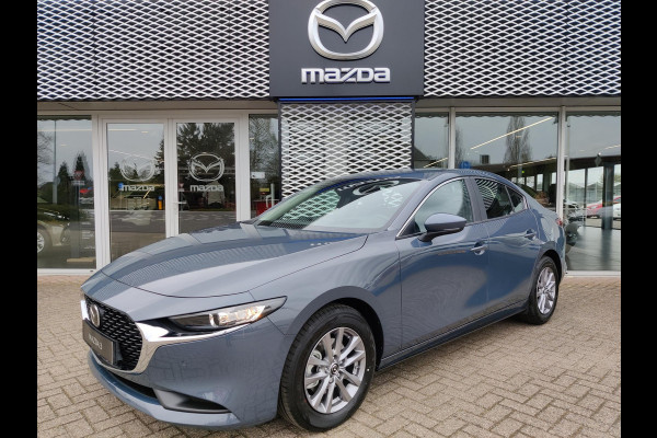 Mazda 3 2.0 E-SkyActiv-G 122 Comfort Automaat | VAKANTIEVOORDEEL! | LEER PAKKET | 6 JAAR GARANTIE! |